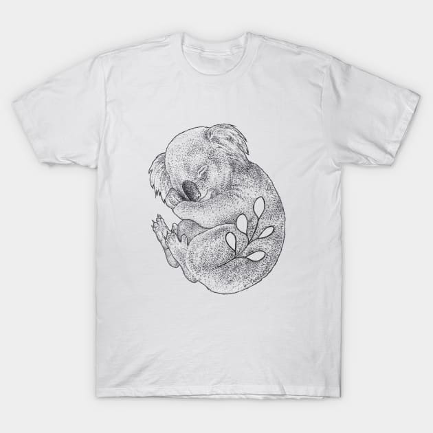 Hold on tight, Koala T-Shirt by Travelokapi